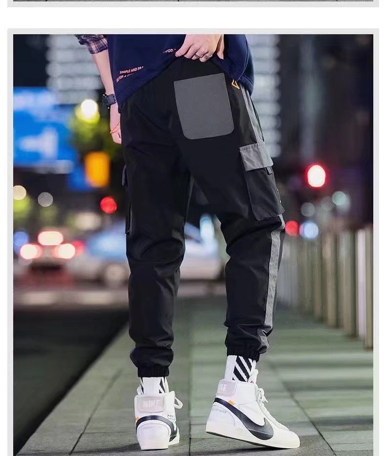 Men's Baggy Straight-Leg Casual Fashion Pants