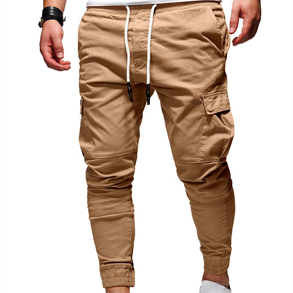 Tethered Elastic Sports Baggy Jogging Pants