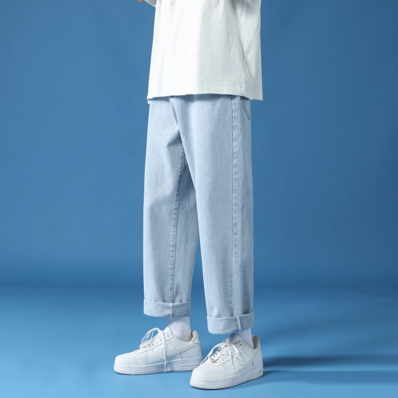 Men's Baggy Straight Jeans Trousers